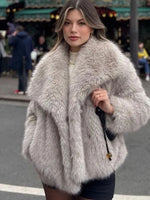 Manteau en fausse fourrure - Style chic