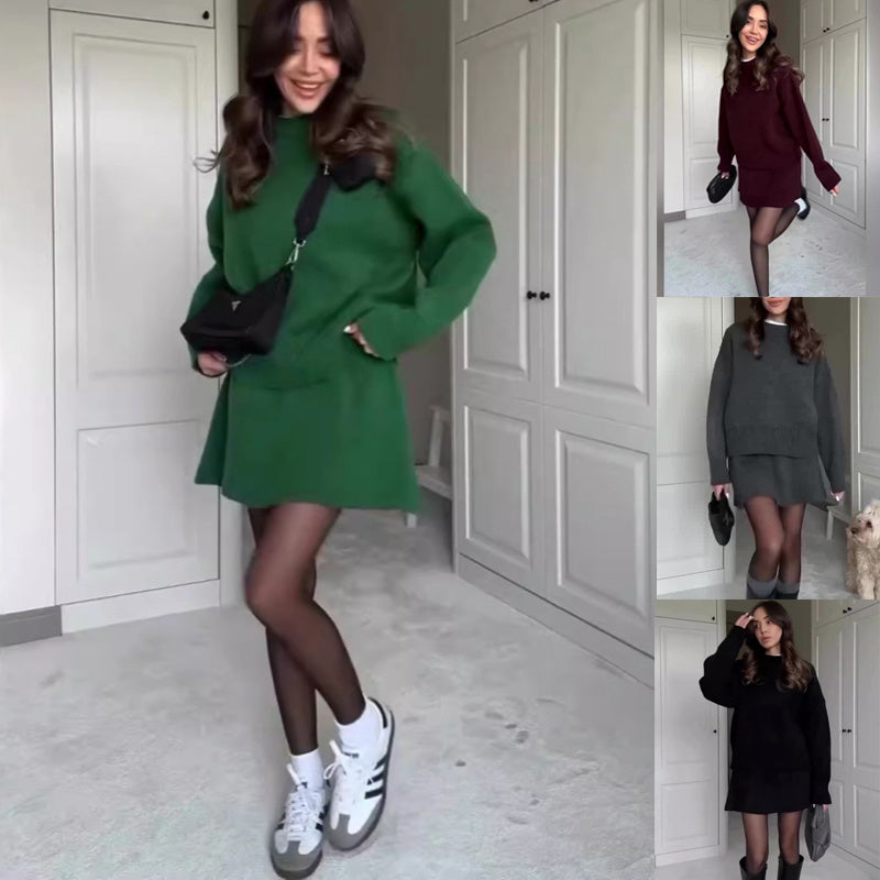 Ensemble Pull et Jupe pour Femme - 2 Pièces | Tricot Chic