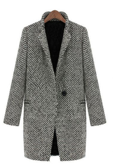 Cheska – Veste Longue en Laine Élégante