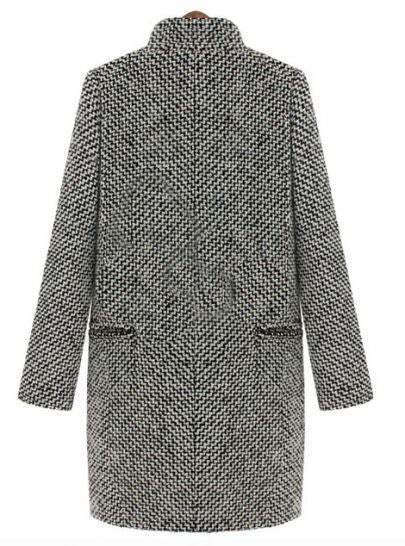 Cheska – Veste Longue en Laine Élégante