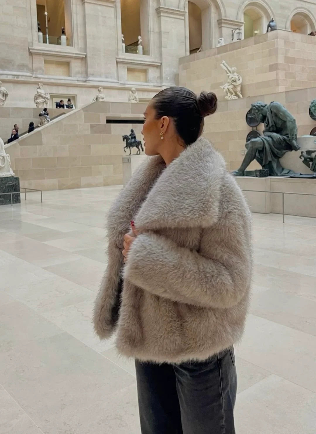 Manteau en fausse fourrure - Style chic