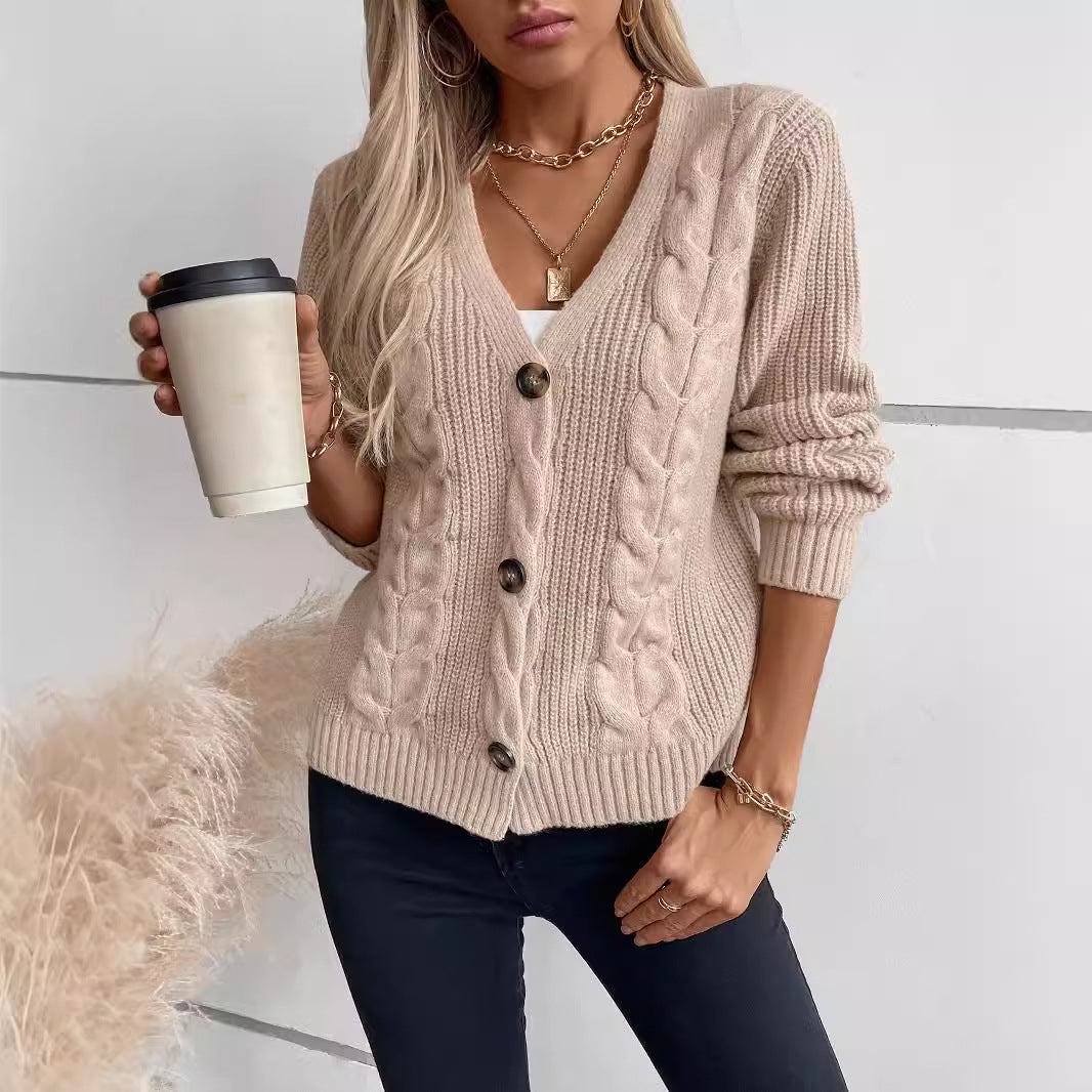 Cardigan générique pour femme tricot confortable et doux, pour l'hiver