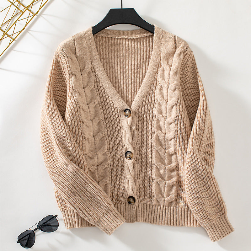 Cardigan générique pour femme tricot confortable et doux, pour l'hiver