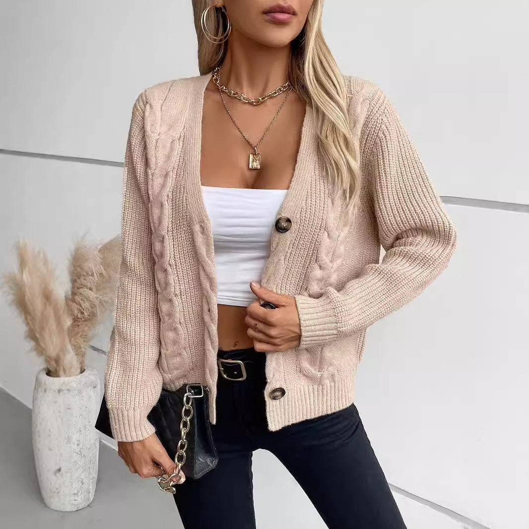 Cardigan générique pour femme tricot confortable et doux, pour l'hiver