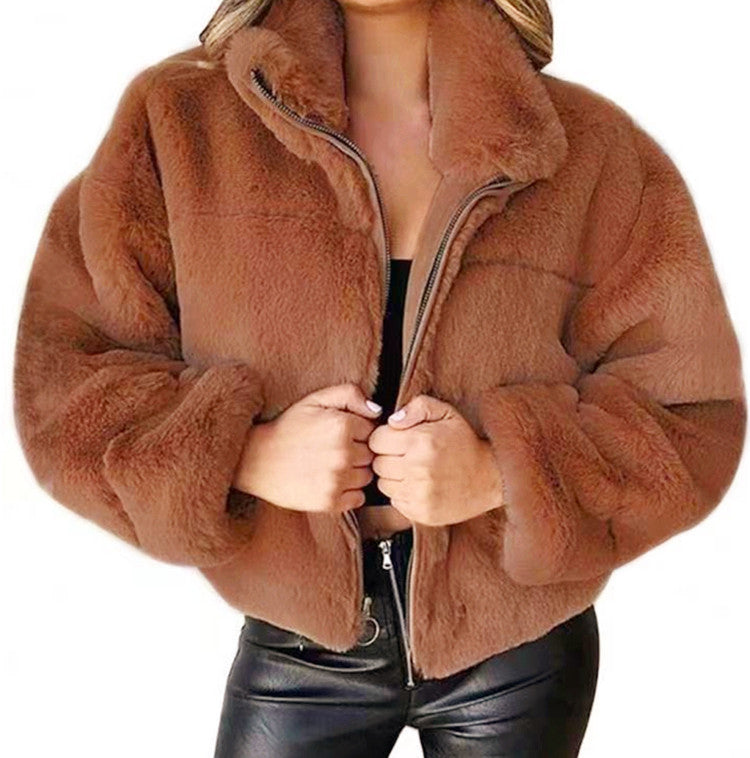 Évaline - Veste Douillette en Fausse Fourrure