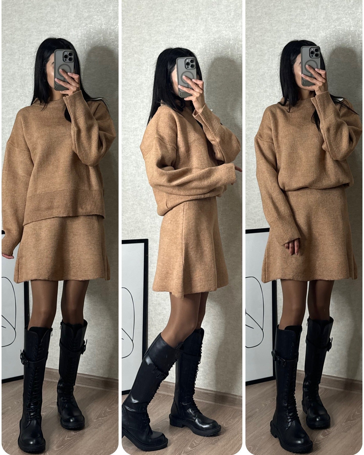 Ensemble Pull et Jupe pour Femme - 2 Pièces | Tricot Chic