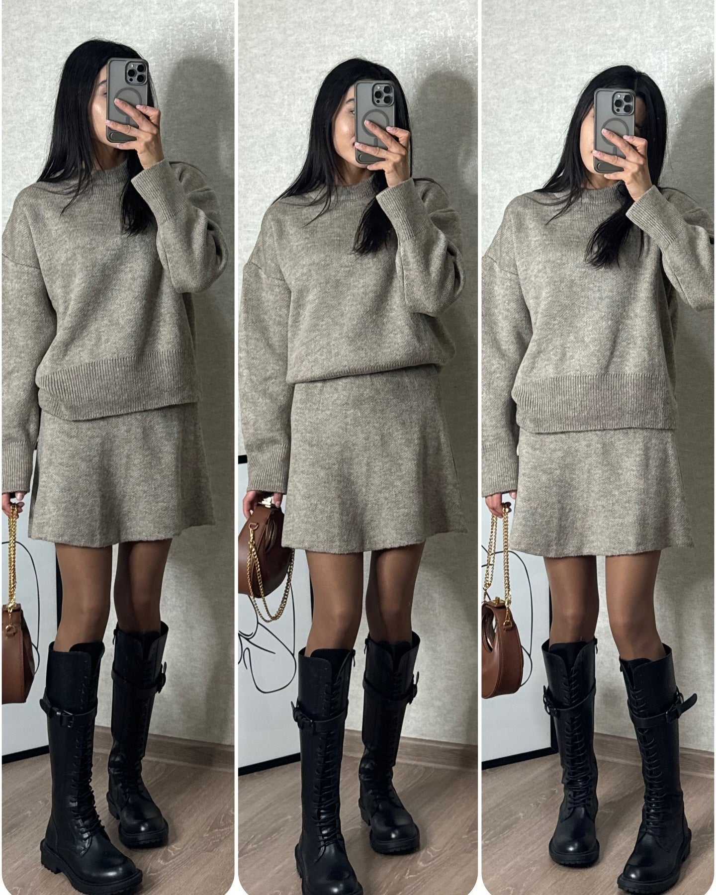 Ensemble Pull et Jupe pour Femme - 2 Pièces | Tricot Chic