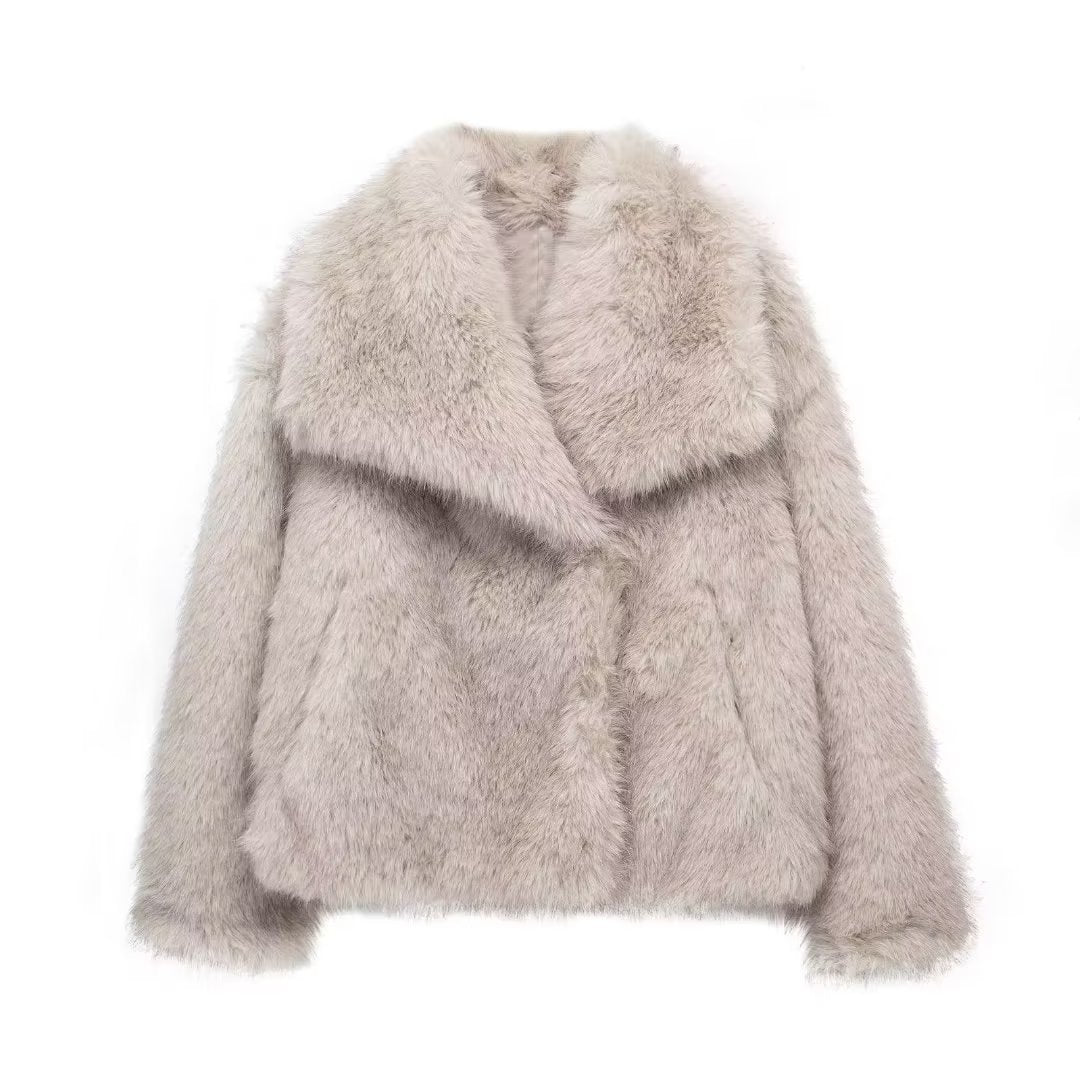 Manteau en fausse fourrure - Style chic