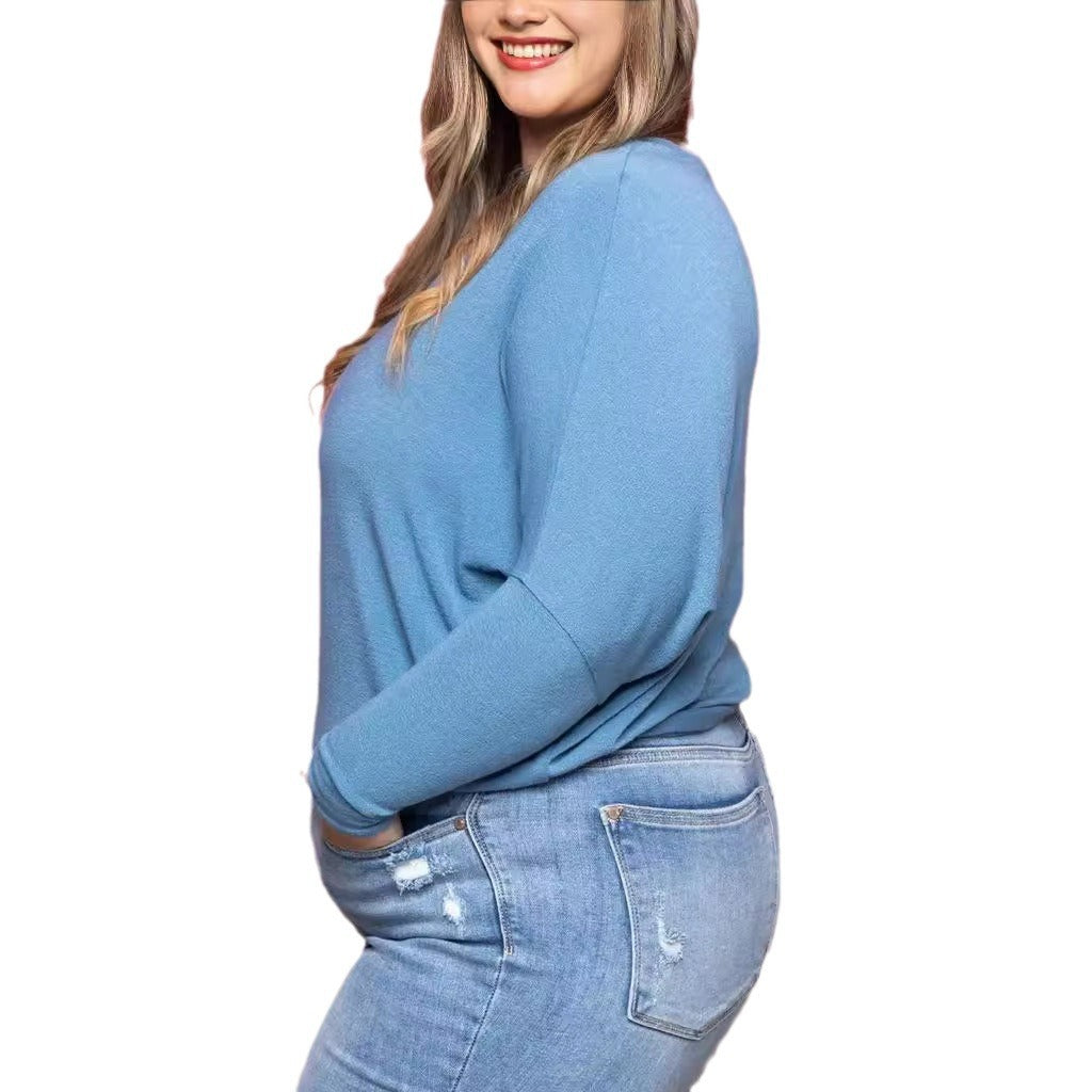 Top Dolman à Col Bateau en Tricot Rêveur