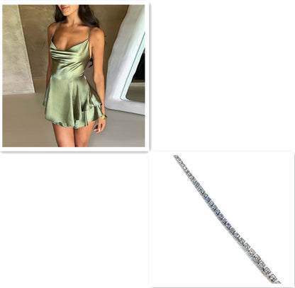 Jupe Sexy à Bretelles pour Femme