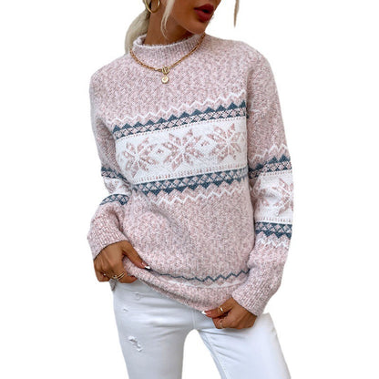 Risa - Pull a Col roule et flocon de neige