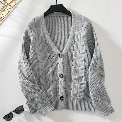 Cardigan générique pour femme tricot confortable et doux, pour l'hiver