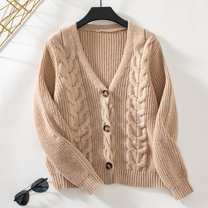 Cardigan générique pour femme tricot confortable et doux, pour l'hiver