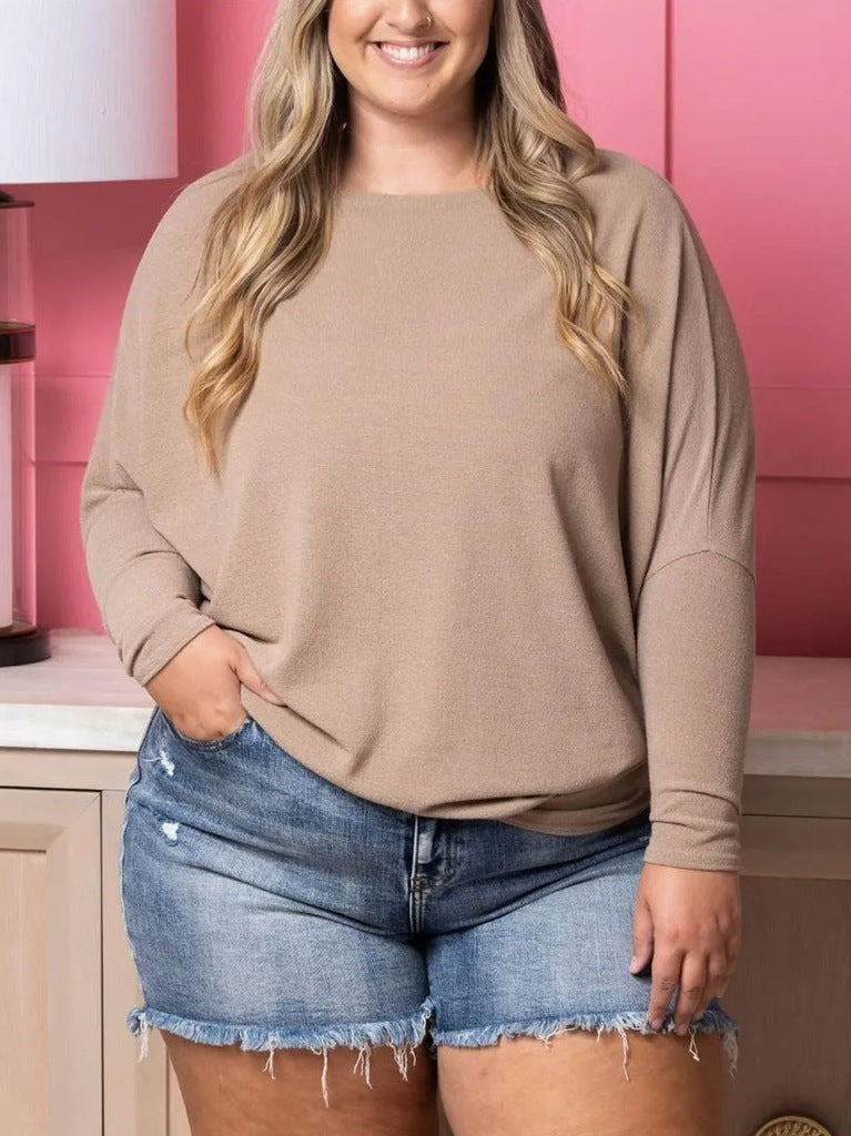 Top Dolman à Col Bateau en Tricot Rêveur