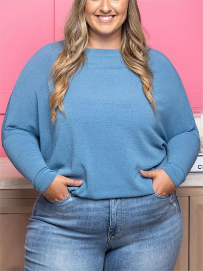 Top Dolman à Col Bateau en Tricot Rêveur